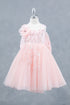 Elegant Floral Embellished Ruffle Back Dress 4-14